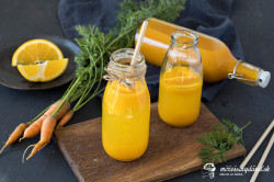 Domáci mrkvovo-pomarančový sirup